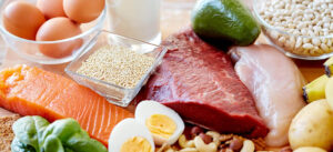 Foto Legumes e carne, vitamina após 50 Anos